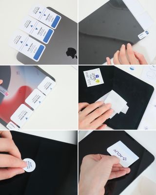 아클리브 Premium 항균 항바이러스 액정 보호필름(iPad) — 5점을 준 리뷰어가 2022년 1월 올린 사용 사진