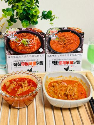 [닭집아들 신제품] 직화무뼈국물닭발 & 직화로제무뼈닭발 — 5점을 준 리뷰어가 2023년 5월 올린 사용 사진