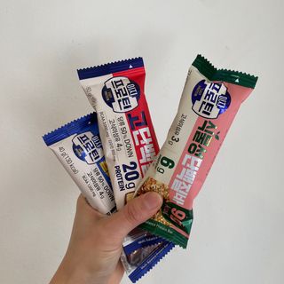 이지프로틴바 3종x각 2ea (고단백질바, 멀티단백질바, 식물성단백질바) — 4점을 준 리뷰어가 2024년 3월 올린 사용 사진