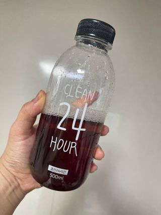 클린24시간 1BOX(5포) + 전용보틀(500ml) — 5점을 준 리뷰어가 2023년 8월 올린 사용 사진