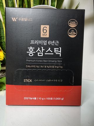 [푸름웰니스] 프리미엄 6년근 홍삼스틱 3mg x 100포 — 5점을 준 리뷰어가 2022년 3월 올린 사용 사진