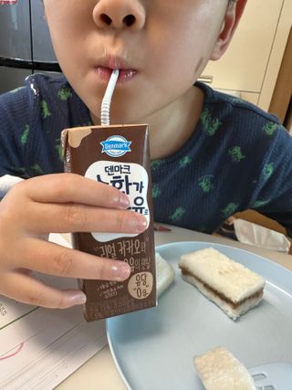 [구매평]덴마크 소화가 잘되는 우유로 만든 초코, 190ml, 24개 — 5점을 준 리뷰어가 2025년 2월 올린 사용 사진