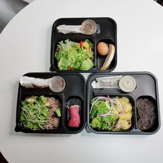 참살이도시락 작심삼일 샐러드도시락 3개 맛보기 새벽배송 또는 택배배송 — 5점을 준 리뷰어가 2021년 9월 올린 사용 사진