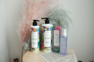 조향사 화이트포레스트 에센스미스트+ 바디&핸드로션 + 바디&핸드워시 구성 — 5점을 준 리뷰어가 2022년 6월 올린 사용 사진