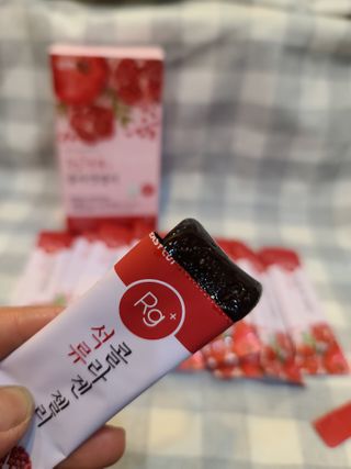 함초록 Rg+ 석류콜라겐젤리 — 5점을 준 리뷰어가 2021년 3월 올린 사용 사진