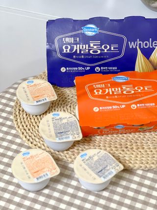 구매평★[2종 패키지]덴마크 요거밀 통오트 요거트(12,460원) — 5점을 준 리뷰어가 2025년 6월 올린 사용 사진