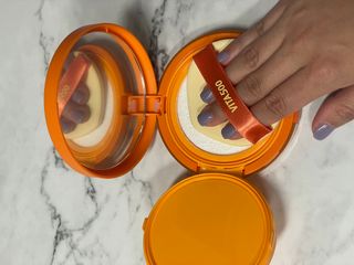 광동생활건강 MF[광동] 비타500✨주름개선·미백·SPF50+🌞퍼펙트쉴드 빅 선쿠션 본품 — 4점을 준 리뷰어가 2024년 5월 올린 사용 사진