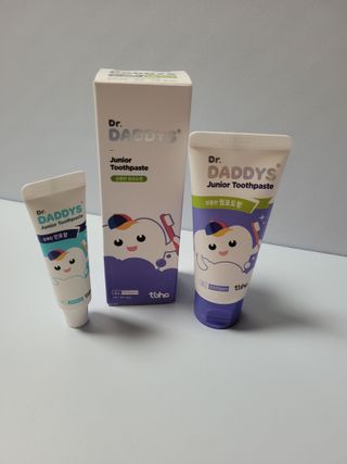 닥터데디스 안심불소 튼튼치약(청포도, 민트 중 택 1) 60g + 여행용 미니 치약 15g — 5점을 준 리뷰어가 2022년 7월 올린 사용 사진