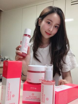 아이앤립 / EYENLIP 아이앤립 연어오일 리바이탈라이징 토너+앰플+크림 3종 세트 — 5점을 준 리뷰어가 2021년 5월 올린 사용 사진