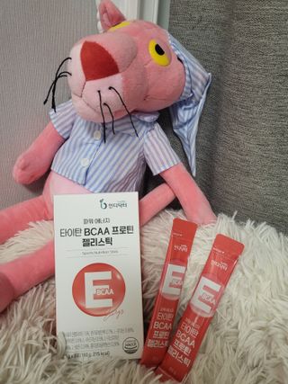 인디닥터 면역 생생 핑크 이뮨 젤리 + 타이탄 BCAA 프로틴 젤리스틱 — 5점을 준 리뷰어가 2022년 3월 올린 사용 사진