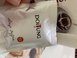 도이퉁 드립백 커피 60g 다크로스트 미디움로스트 — 2.5점을 준 리뷰어가 2021년 2월 올린 사용 사진