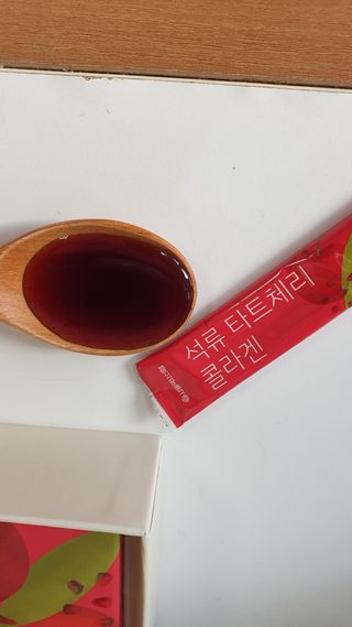 서울약사신협_석류 타트체리 콜라겐_10g x 30포 — 5점을 준 리뷰어가 2021년 7월 올린 사용 사진