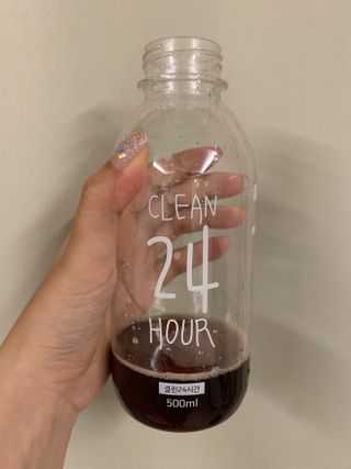 클린24시간 1BOX(5포) + 전용보틀(500ml) — 5점을 준 리뷰어가 2023년 7월 올린 사용 사진