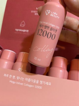 랩앤뷰티 메가 벨벳 콜라겐 12000 — 5점을 준 리뷰어가 2021년 6월 올린 사용 사진