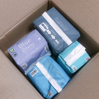 블루블루 유기농 순면 커버 생리대 — 4점을 준 리뷰어가 2021년 1월 올린 사용 사진