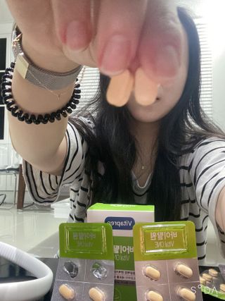 뉴트리션팩토리 비타프렙 바이탈원 종합비타민 멀티비타민 600mg — 4점을 준 리뷰어가 2021년 6월 올린 사용 사진