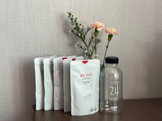 클린24시간 1BOX(5포) + 전용보틀(500ml) — 5점을 준 리뷰어가 2022년 9월 올린 사용 사진