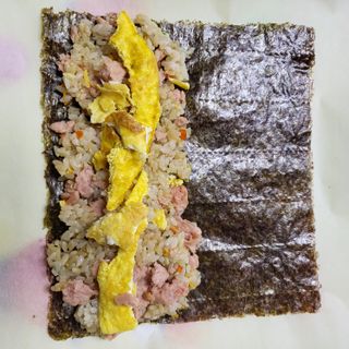 해풀잎 누구나 김밥*1ea [(혼합야채 35g *1ea,  김밥김 (5g, 5ea),  양념간장 (6g, 5ea), 참기름(5g, 2ea)] — 5점을 준 리뷰어가 2022년 8월 올린 사용 사진