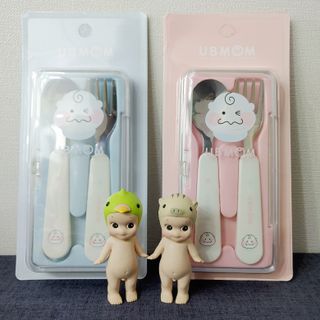 유비맘 스푼포크 케이스 세트 1+1 _컬러랜덤 발송 — 5점을 준 리뷰어가 2021년 3월 올린 사용 사진