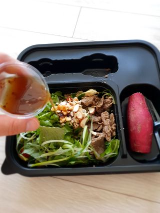 참살이도시락 작심삼일 샐러드도시락 3개 맛보기 새벽배송 또는 택배배송 — 5점을 준 리뷰어가 2021년 9월 올린 사용 사진