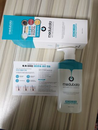 모두발라 마이크로 비타캡슐 탈모샴푸 — 5점을 준 리뷰어가 2022년 1월 올린 사용 사진