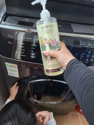 고위드올인원 세탁세제 1000ml — 4점을 준 리뷰어가 2021년 5월 올린 사용 사진