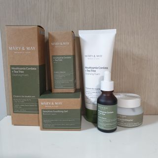 마리엔메이 센서티브 수딩 젤 크림 + 어성초 티트리 추출물 세럼 + 어성초 티트리 모공 클렌징 폼 — 5점을 준 리뷰어가 2021년 9월 올린 사용 사진