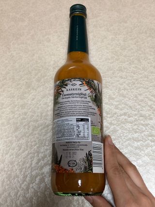 H365 [Kaskein Luomutyrniglögi] 핀란드 전통 무알콜 멀드와인 시벅톤 글로기 — 4.5점을 준 리뷰어가 2021년 4월 올린 사용 사진
