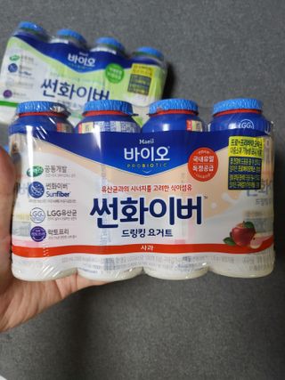 LIVE 매일바이오 썬화이버 드링킹 요거트 — 5점을 준 리뷰어가 2022년 8월 올린 사용 사진
