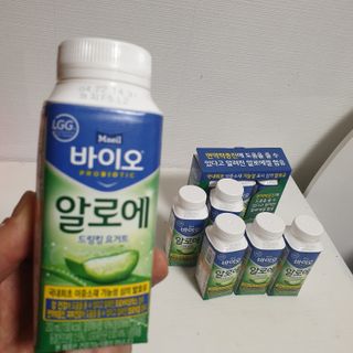 LIVE 매일바이오 알로에 드링킹 요거트 — 5점을 준 리뷰어가 2022년 4월 올린 사용 사진