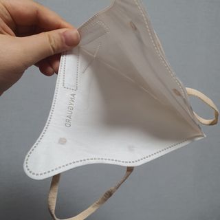 애니가드 셋업마스크 4컬러 각 10매입 [크리미베이지, 캐시미어로즈, 초콜렛브라운, 미드나잇네이비] — 5점을 준 리뷰어가 2022년 2월 올린 사용 사진