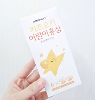 [이뮤니티플러스]우리아이 면역오키, 건강오키 _ 키즈오키 어린이홍삼 10포 1box — 5점을 준 리뷰어가 2022년 2월 올린 사용 사진