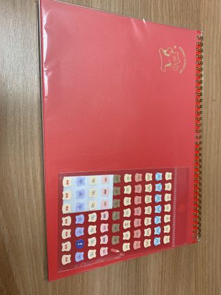 리훈 곰부 체크리스트+ 곰부 리무버블스티커 1장 — 4.5점을 준 리뷰어가 2021년 6월 올린 사용 사진