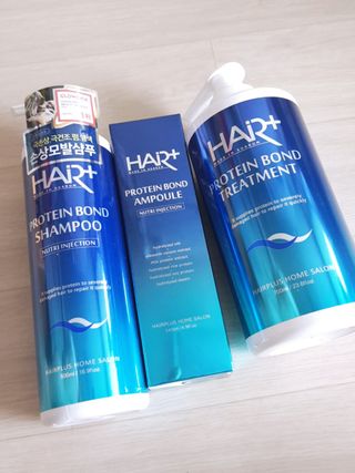 헤어플러스 단백질탈모샴푸 500ml+단백질본드앰플 145ml — 5점을 준 리뷰어가 2021년 3월 올린 사용 사진