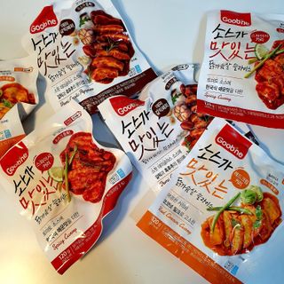 굽네몰 [굽네] 소스가 맛있는 닭가슴살 슬라이스 4종 — 5점을 준 리뷰어가 2021년 4월 올린 사용 사진