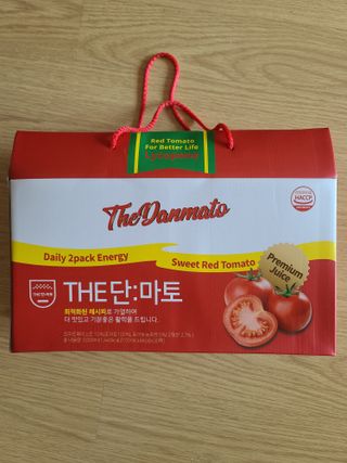 제이제이바이오 더단마토 프리미엄주스 100ml 30팩입 - 무설탕 스테비아 토마토즙 — 5점을 준 리뷰어가 2021년 11월 올린 사용 사진