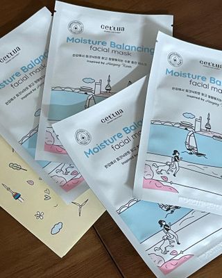 세뚜아(Cettua) 나우[세뚜아] 모이스처 밸런싱 페이셜 마스크 Cettua Moisture Balancing Facial Mask 4매 — 5점을 준 리뷰어가 2023년 12월 올린 사용 사진