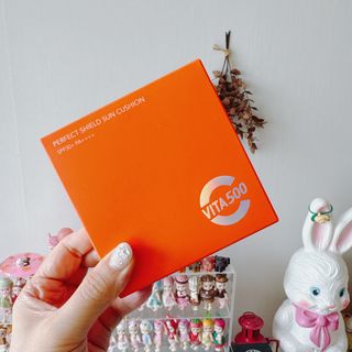 광동생활건강 MF[광동] 비타500✨주름개선·미백·SPF50+🌞퍼펙트쉴드 빅 선쿠션 본품 — 5점을 준 리뷰어가 2024년 5월 올린 사용 사진