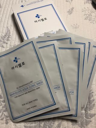 닥터마시멜로 닥터마스멜로 마블러스 아쿠아 클리닉 마스크 — 5점을 준 리뷰어가 2021년 3월 올린 사용 사진