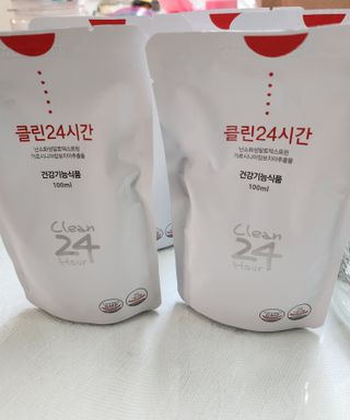 클린24시간 1BOX(5포) + 전용보틀(500ml) — 5점을 준 리뷰어가 2023년 8월 올린 사용 사진