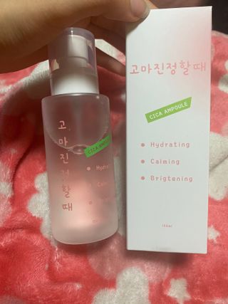 [시카앰플] 묘오한 고마진정할때 진정 스프레이 앰플 150ml — 4점을 준 리뷰어가 2021년 2월 올린 사용 사진