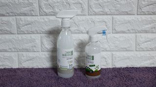 [엠메이데이] 그린티 피톤치드 감쪽같이 500ml + 손소독액 50ml — 5점을 준 리뷰어가 2021년 12월 올린 사용 사진