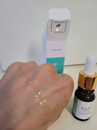 랑팡 EGF+FGF 10ppm 리포좀 앰플 원액 10ml — 5점을 준 리뷰어가 2021년 10월 올린 사용 사진
