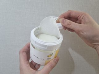 랑벨 비타 에너지 잡티 앰플 패드 65매 (투명하고 밝은 얼굴 광채패드) — 5점을 준 리뷰어가 2022년 6월 올린 사용 사진