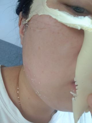 투비어레이디 젤리팩 25g /6종 중 랜덤3종 발송/ 도구가 필요없는 피부관리끝판왕 모델링팩 — 4.5점을 준 리뷰어가 2021년 3월 올린 사용 사진