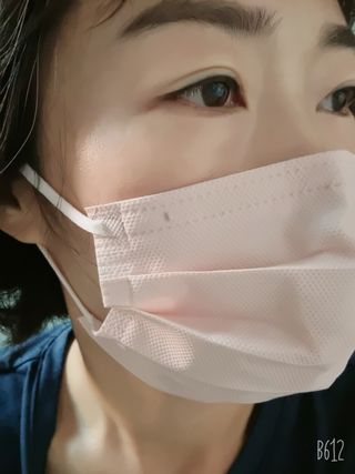 [애니가드] 센스 메베 사각 마스크 — 5점을 준 리뷰어가 2022년 7월 올린 사용 사진