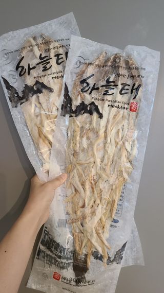 [오늘바스켓] 용대리 손질하늘태 130g — 5점을 준 리뷰어가 2021년 5월 올린 사용 사진