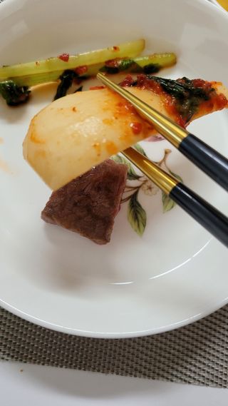 셰프애찬 알타리김치 총각김치 1kg — 5점을 준 리뷰어가 2022년 10월 올린 사용 사진