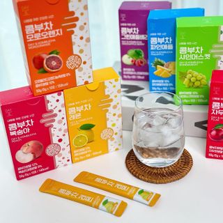 참앤들황토농원 7가지 맛! 탄산 톡톡! 스파클링! 데이앤 콤부차 7종 10포 1박스씩 ★총 7박스★ — 5점을 준 리뷰어가 2023년 1월 올린 사용 사진