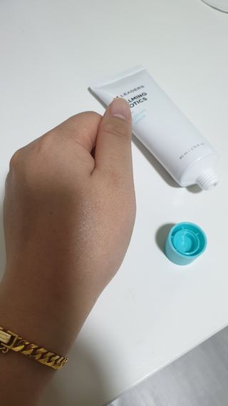 리더스코스메틱 리더스 카밍 바이오틱스 크림 마스크 — 4.5점을 준 리뷰어가 2021년 2월 올린 사용 사진